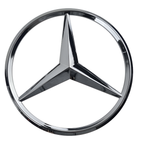 Chrome Grill Badge Compatible With Mercedes-Benz C-Class W204