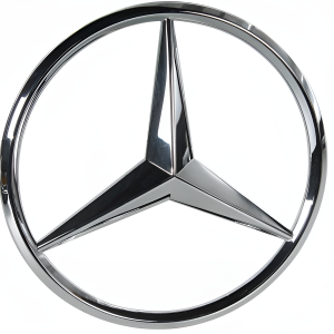 Front Grill Badge Star EmblemW W205 Gloss Black