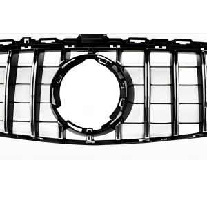 Grille 2018 to 2021 Without Camera compatible with Mercedes Benz W205 GT - Chrome silver