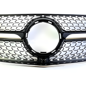 For Mercedes Benz V Class W447 2014-2019 Diamond Front Upper Grille Grill - Black
